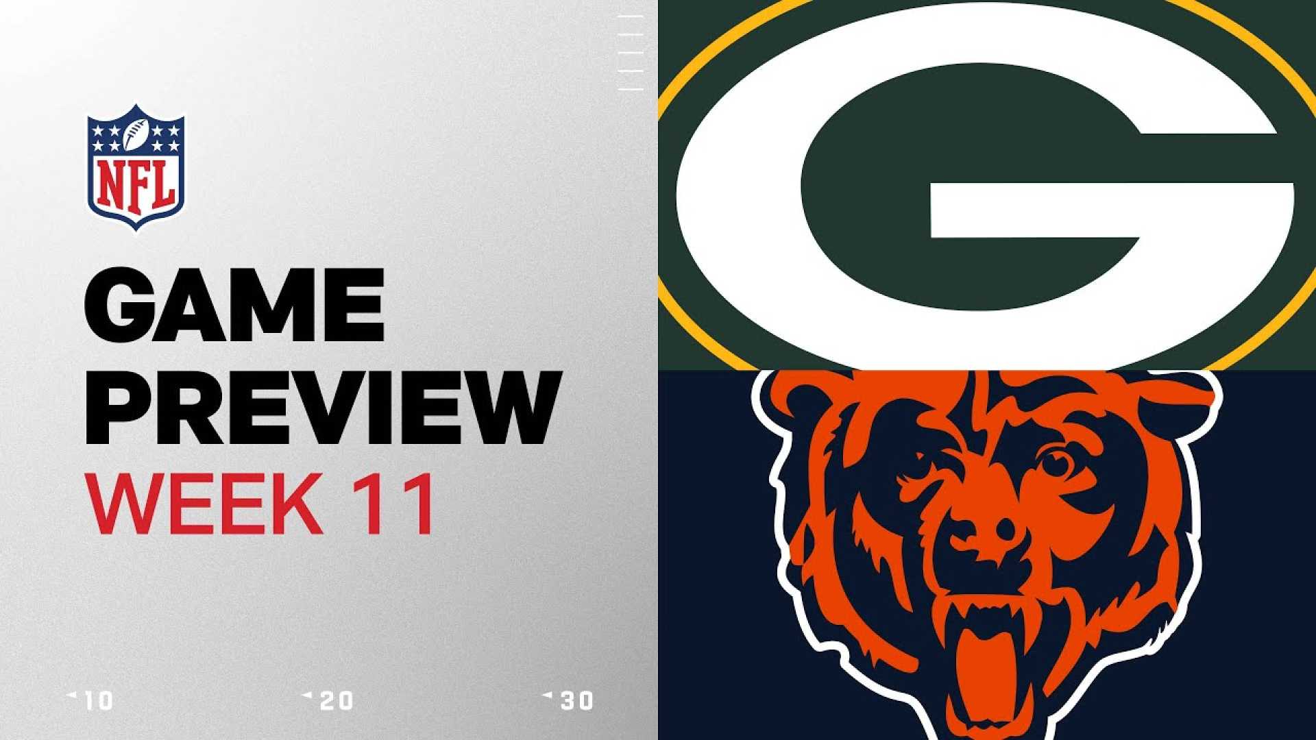 Packers Vs Bears Week 11 Nfl Game