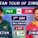 Pakistan Vs Zimbabwe 3rd Odi Cricket Match