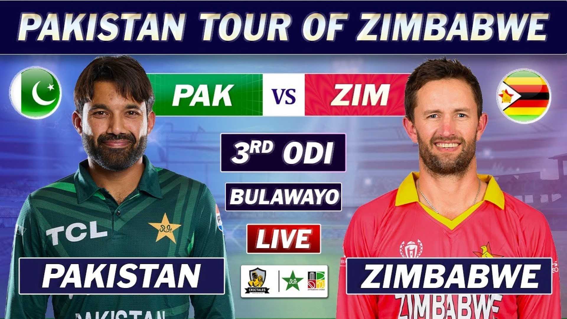 Pakistan Vs Zimbabwe 3rd Odi Cricket Match