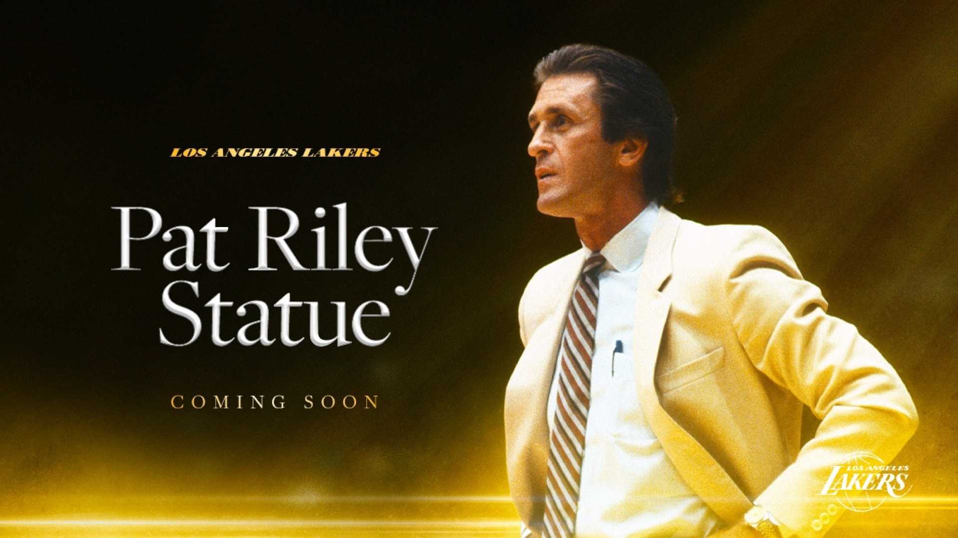 Pat Riley Lakers Statue Star Plaza