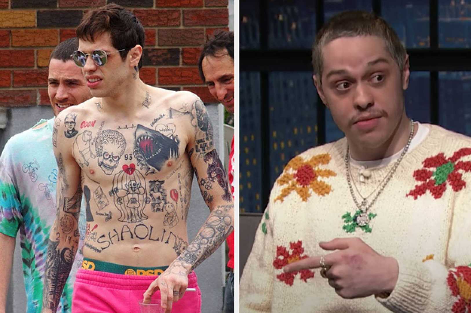 Pete Davidson Before And After Tattoo Removal