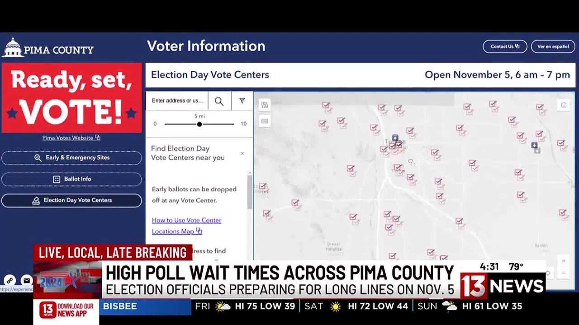 Pima County Voting Centers Election Day 2024