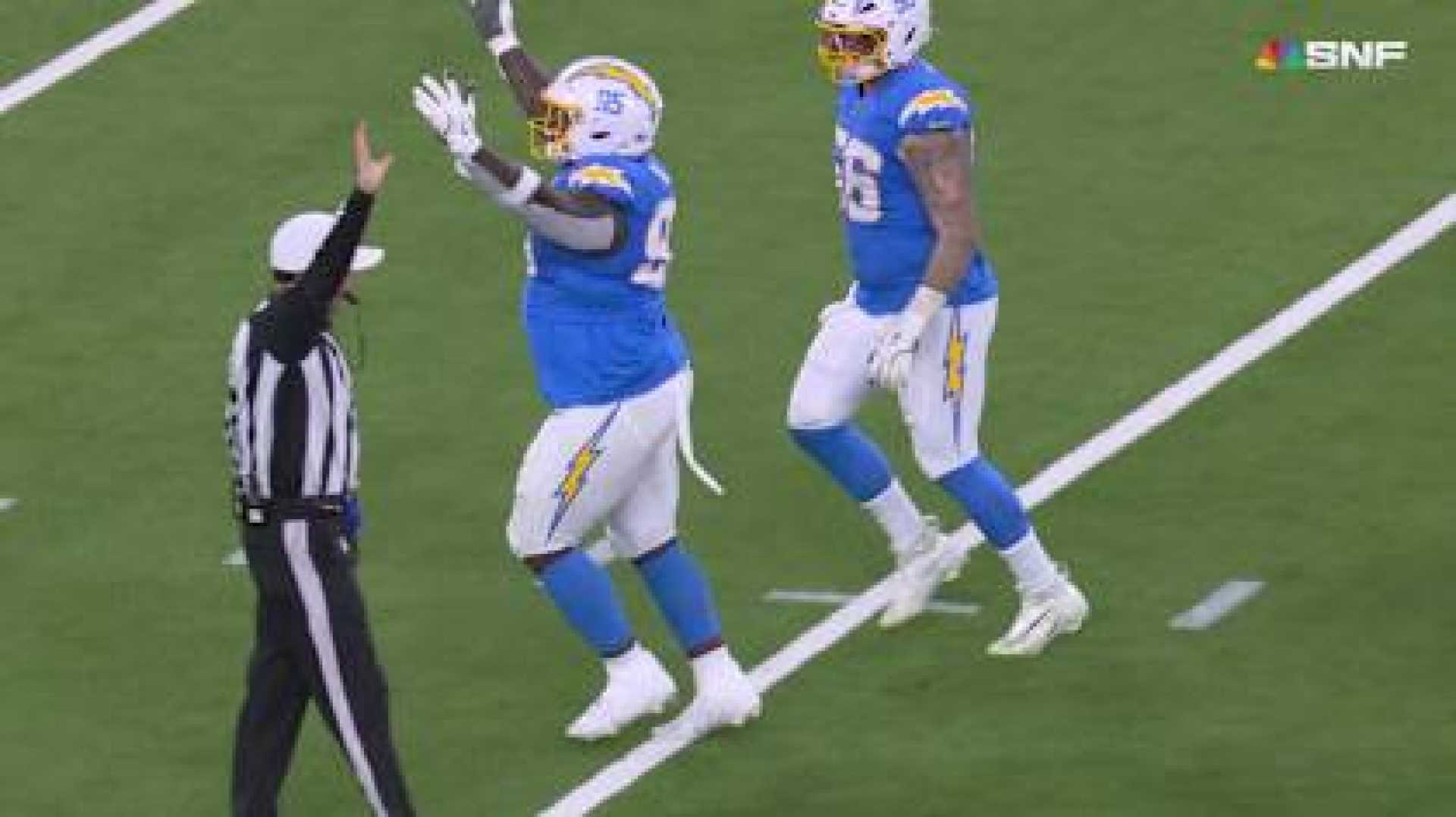 Poona Ford Los Angeles Chargers Sack