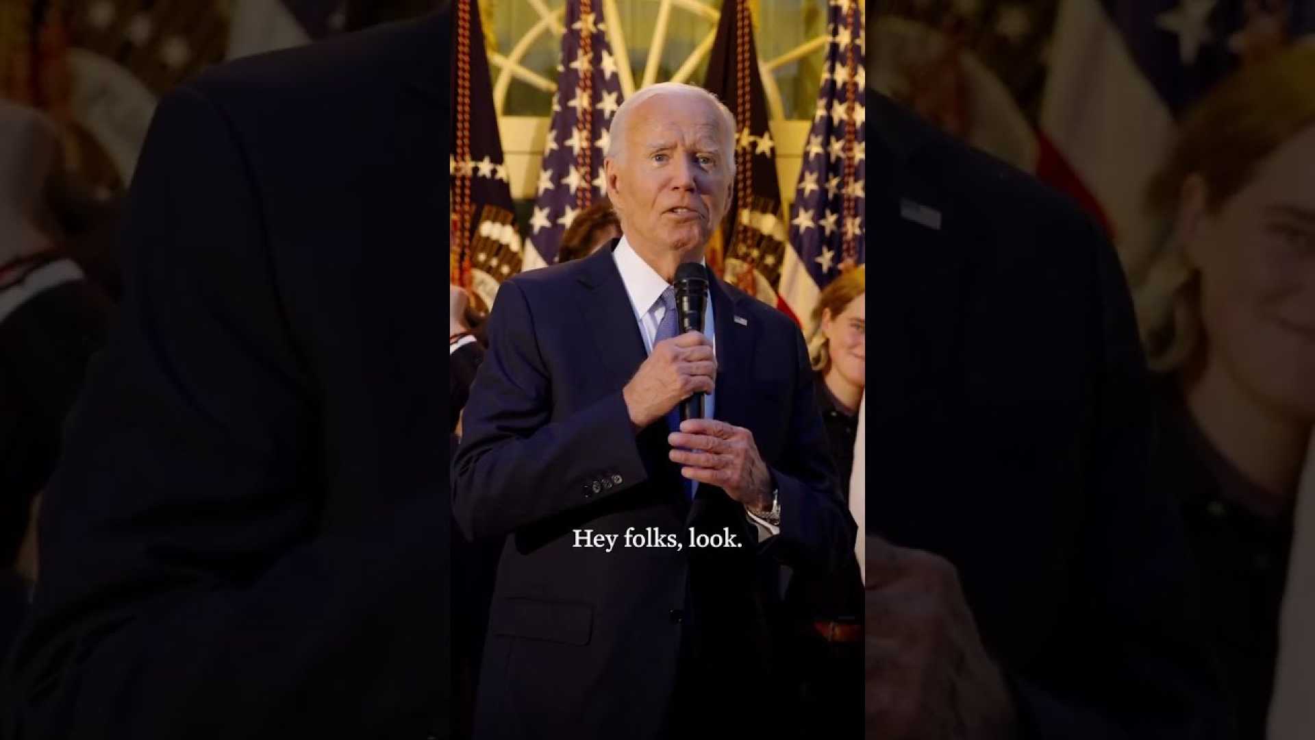 President Biden Speaking At The Rose Garden