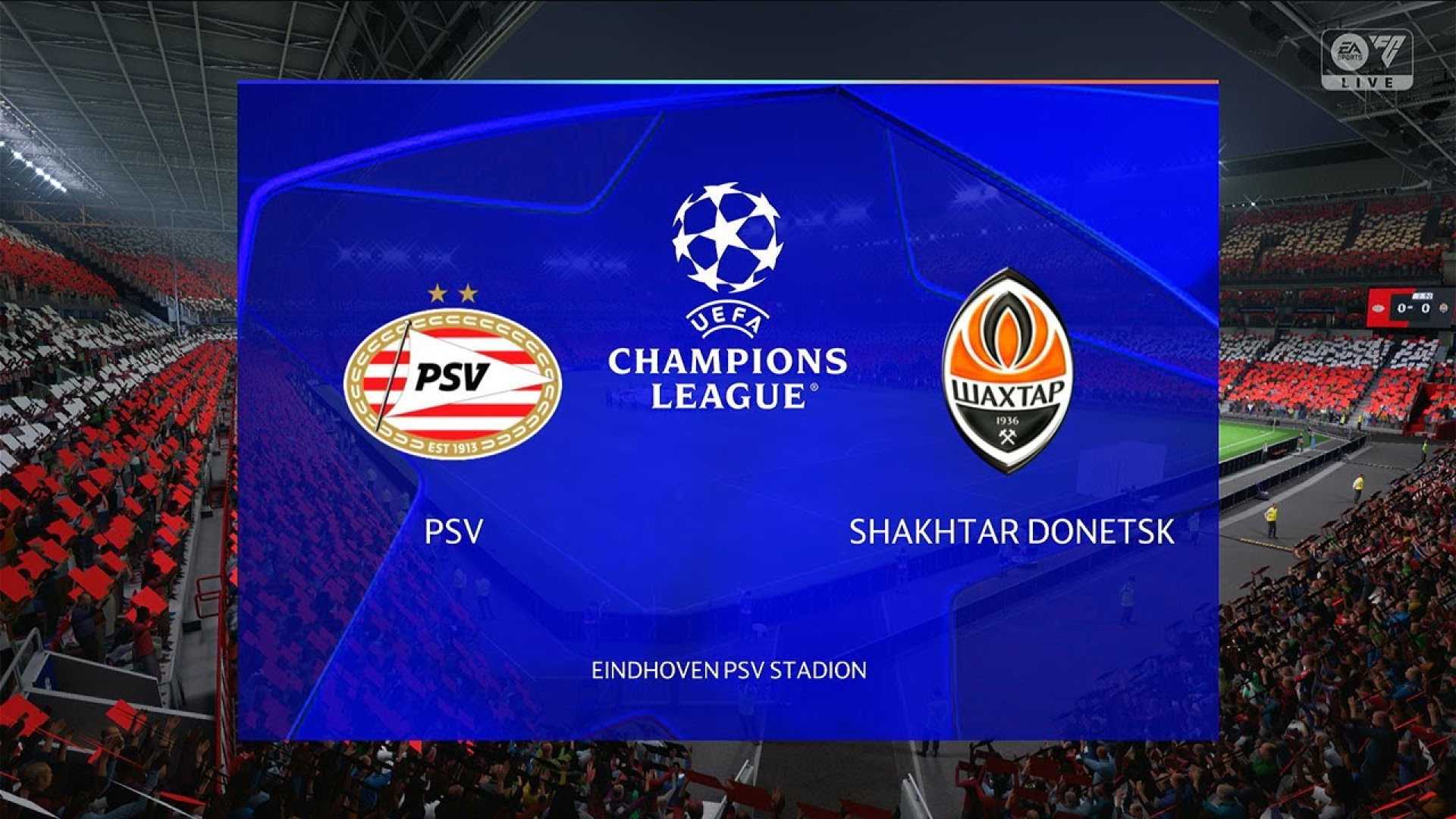 Psv Eindhoven Vs Shakhtar Donetsk Uefa Champions League