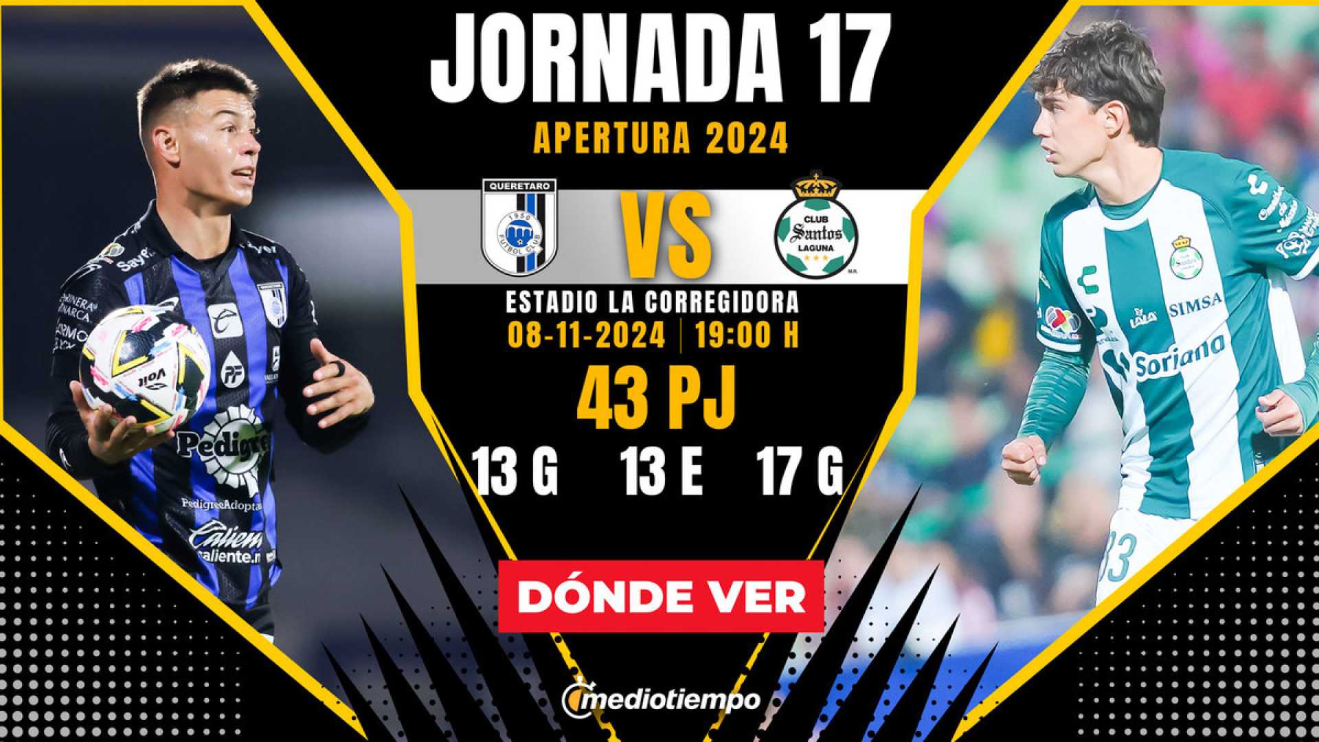 Querétaro Vs Santos Laguna Apertura 2024 Estadio Corregidora