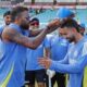 Ramandeep Singh Receiving T20i Debut Cap From Hardik Pandya