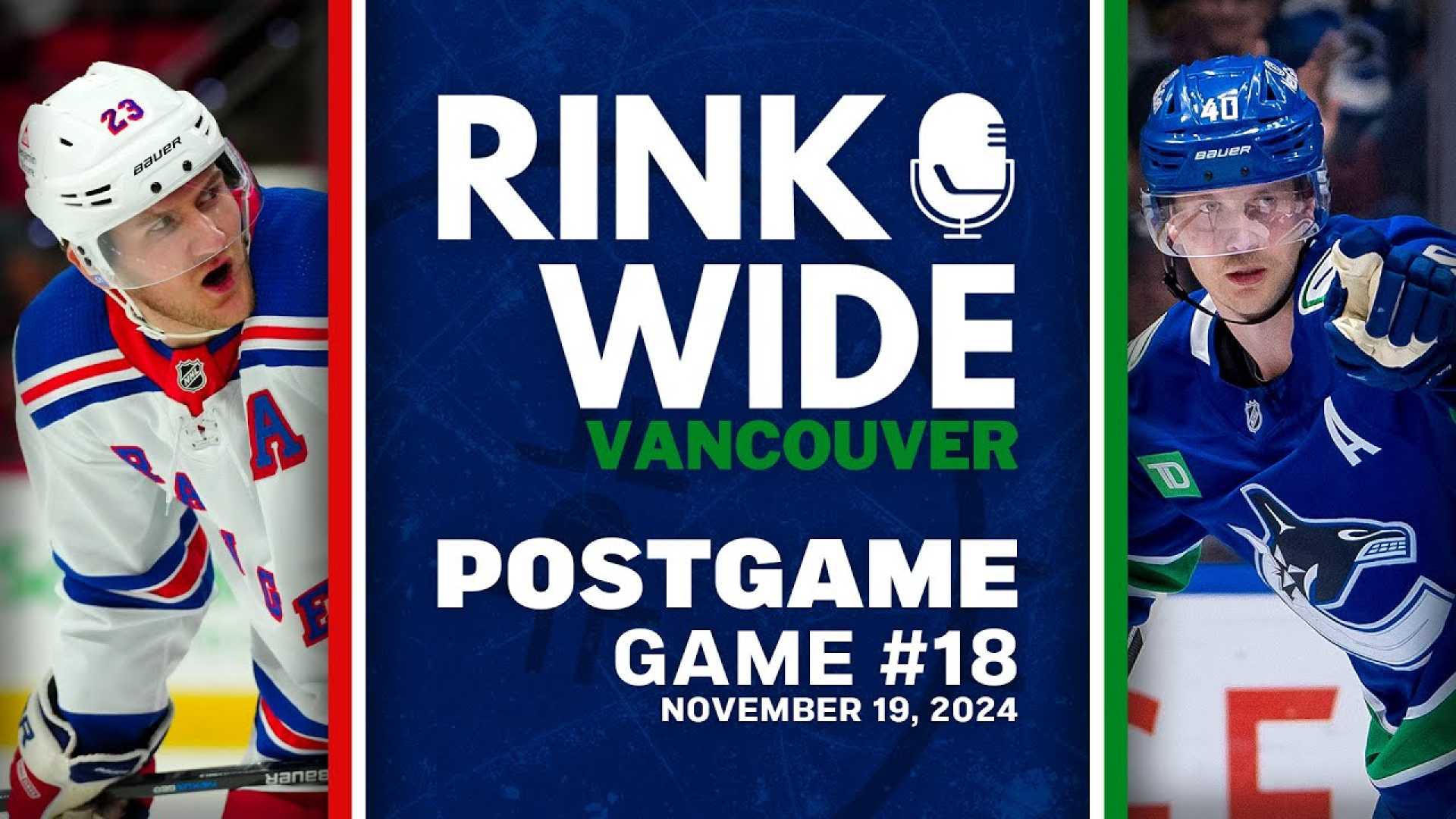 Rangers Vs Canucks Hockey Game November 19 2024