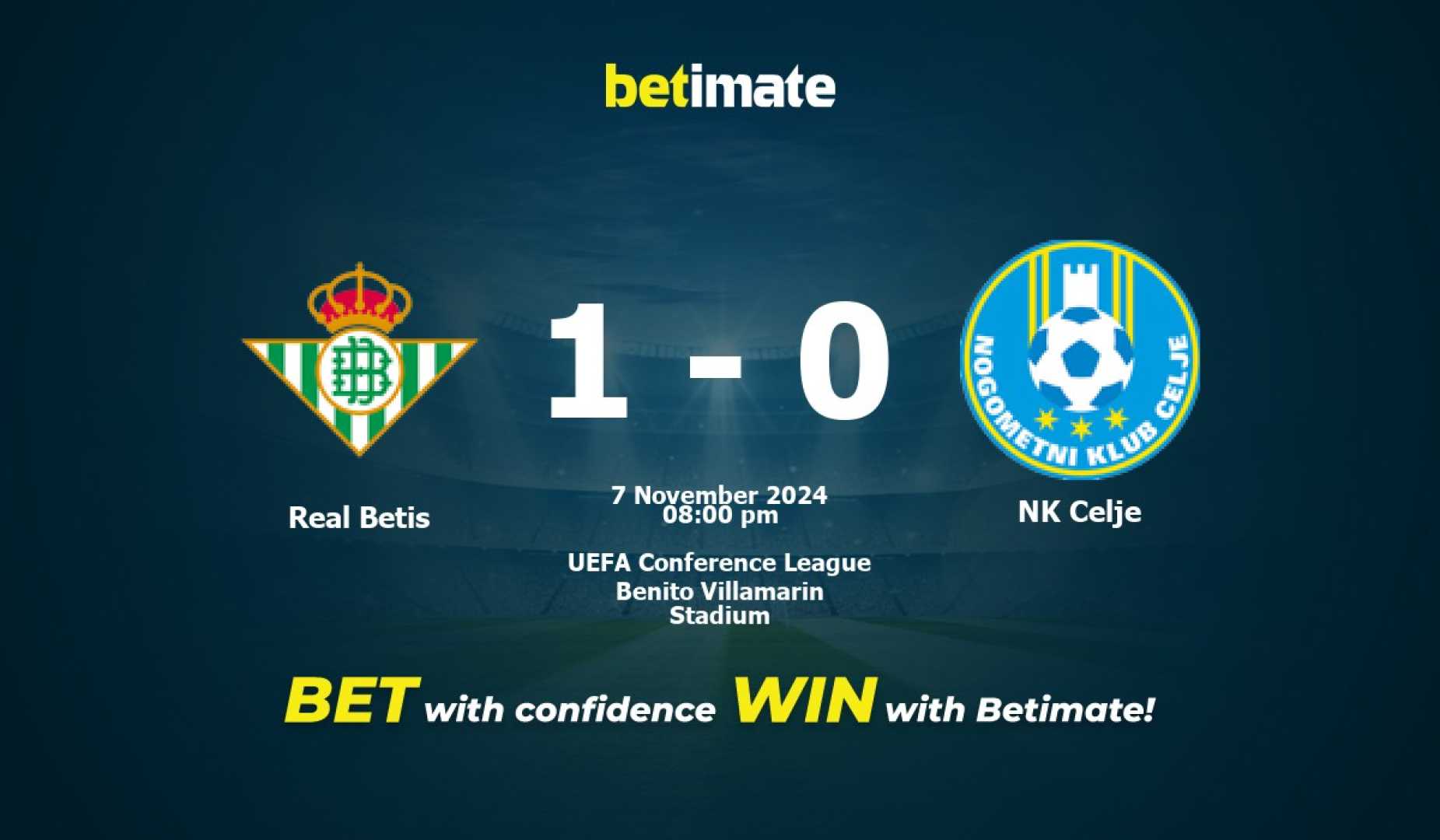 Real Betis Vs Nk Celje Uefa Conference League Match