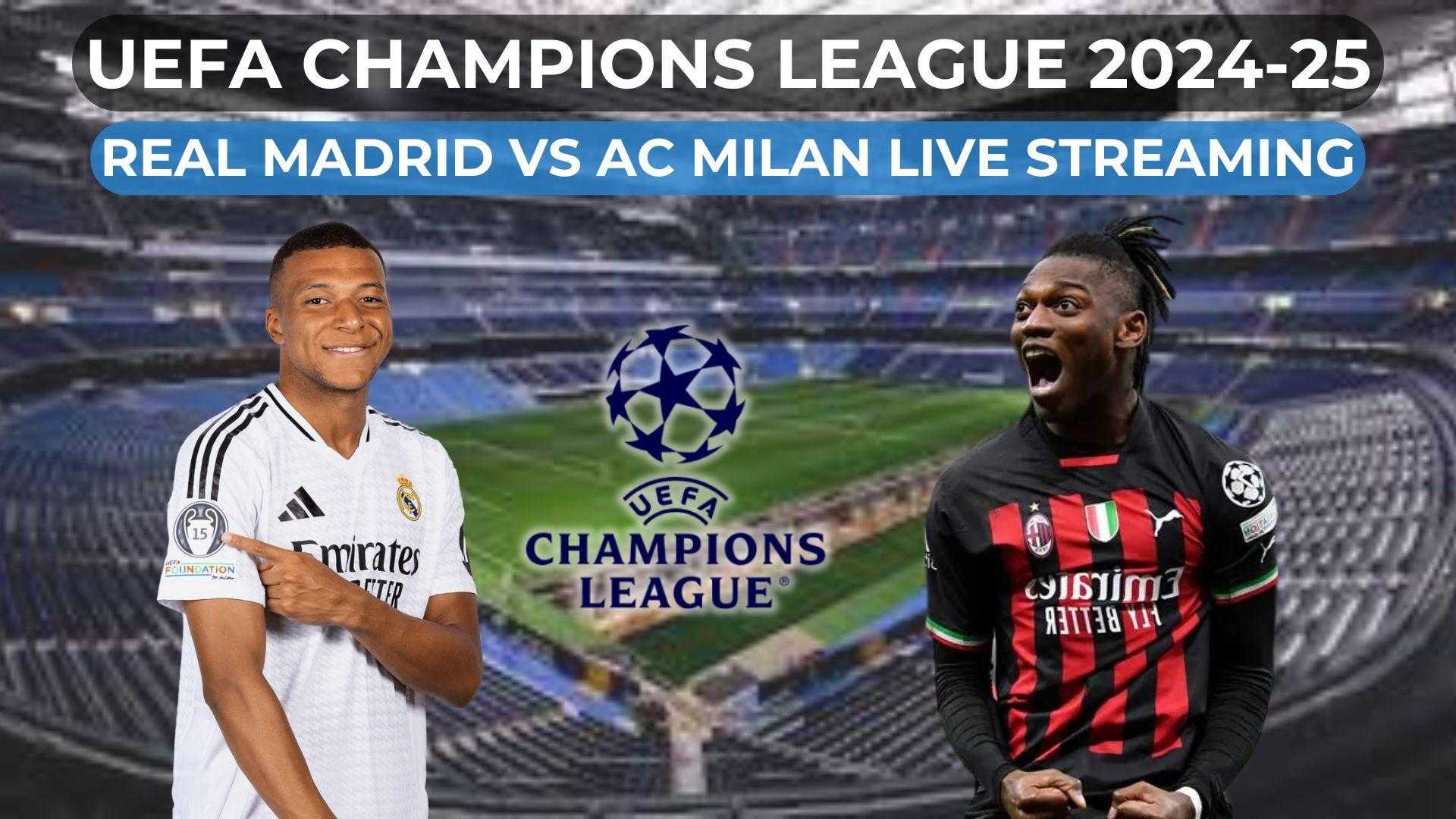 Real Madrid Vs Ac Milan Champions League Match