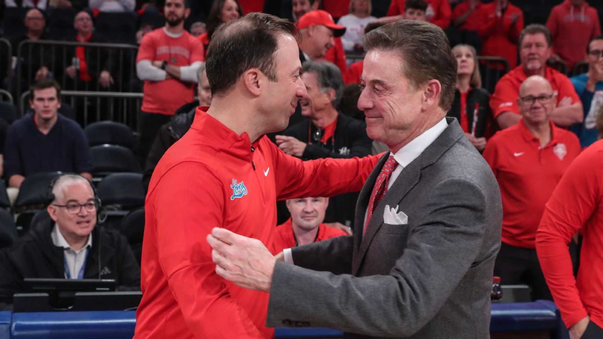 Rick Pitino And Richard Pitino Coaching Matchup