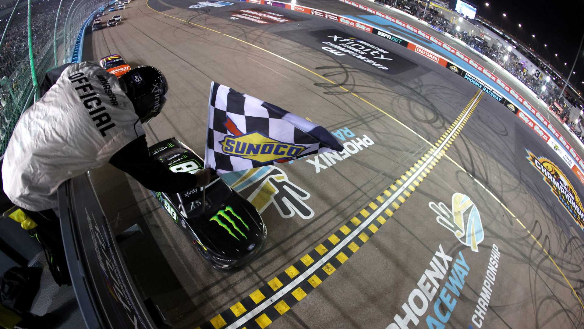 Riley Herbst Winning At Phoenix Raceway