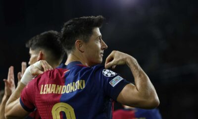 Robert Lewandowski Scoring 100th Champions League Goal