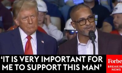 Roberto Clemente Jr. With Donald Trump At A Campaign Rally