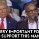 Roberto Clemente Jr. With Donald Trump At A Campaign Rally