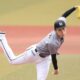 Roki Sasaki Pitching For Chiba Lotte Marines