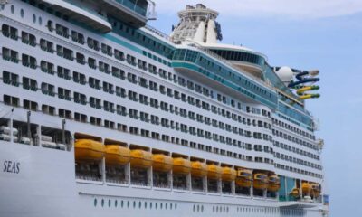 Royal Caribbean Explorer Of The Seas Tilting Due To Wave