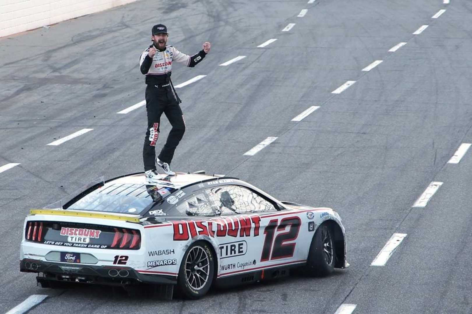 Ryan Blaney Winning At Martinsville Speedway 2024