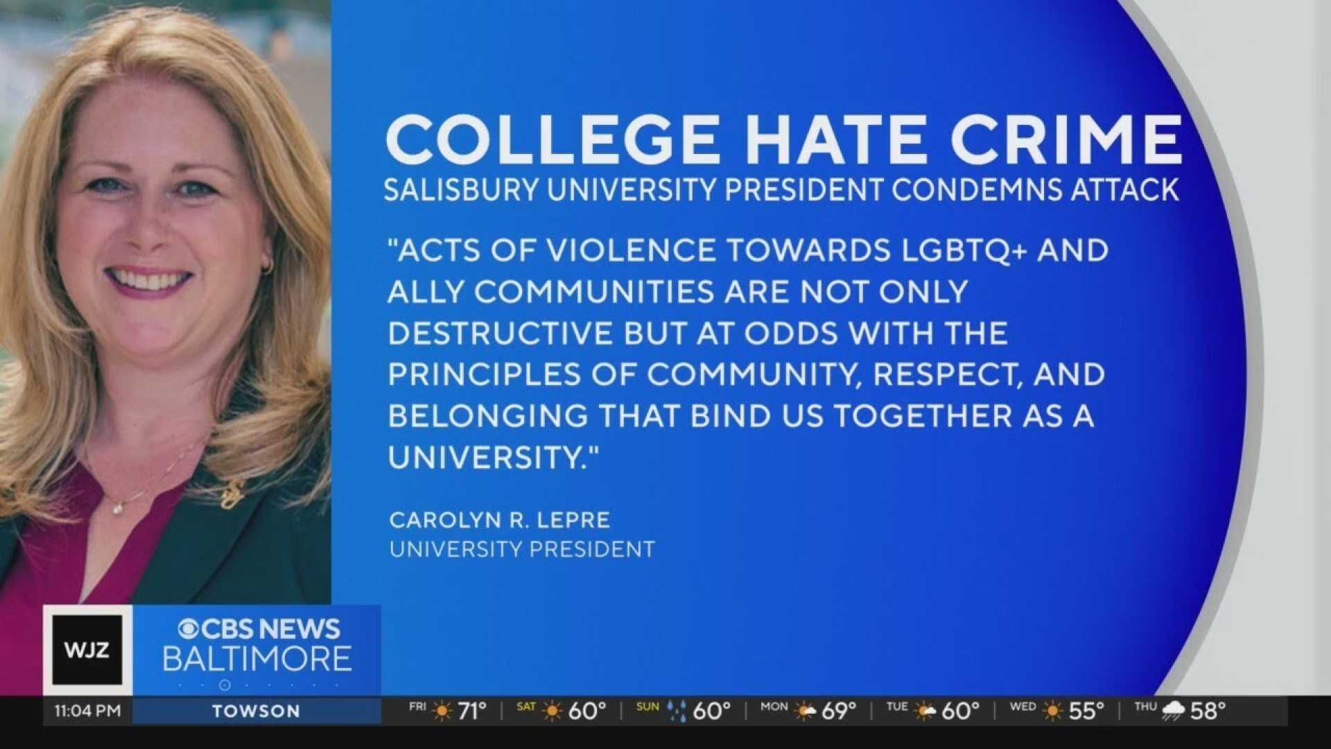 Salisbury University Hate Crime Attack