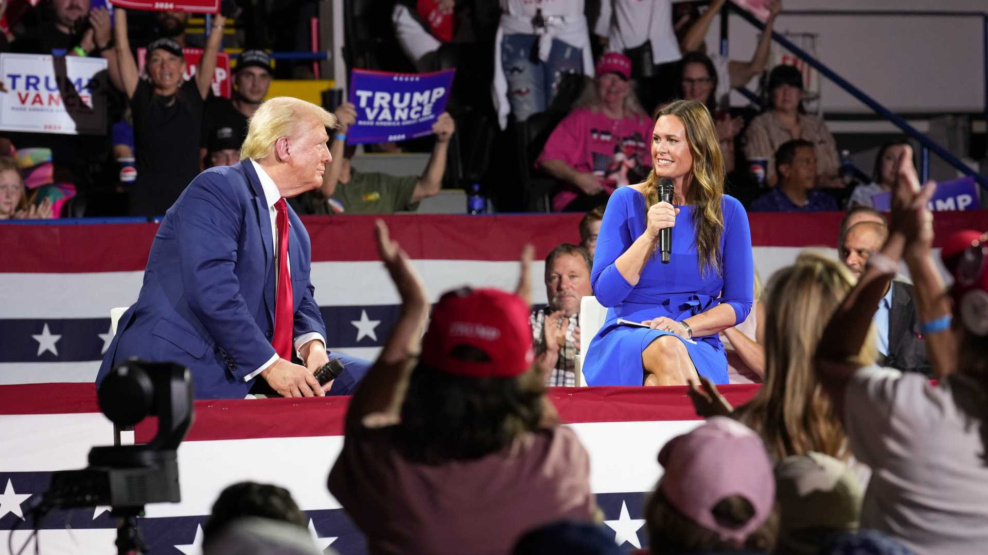 Sarah Huckabee Sanders At Trump Campaign Event