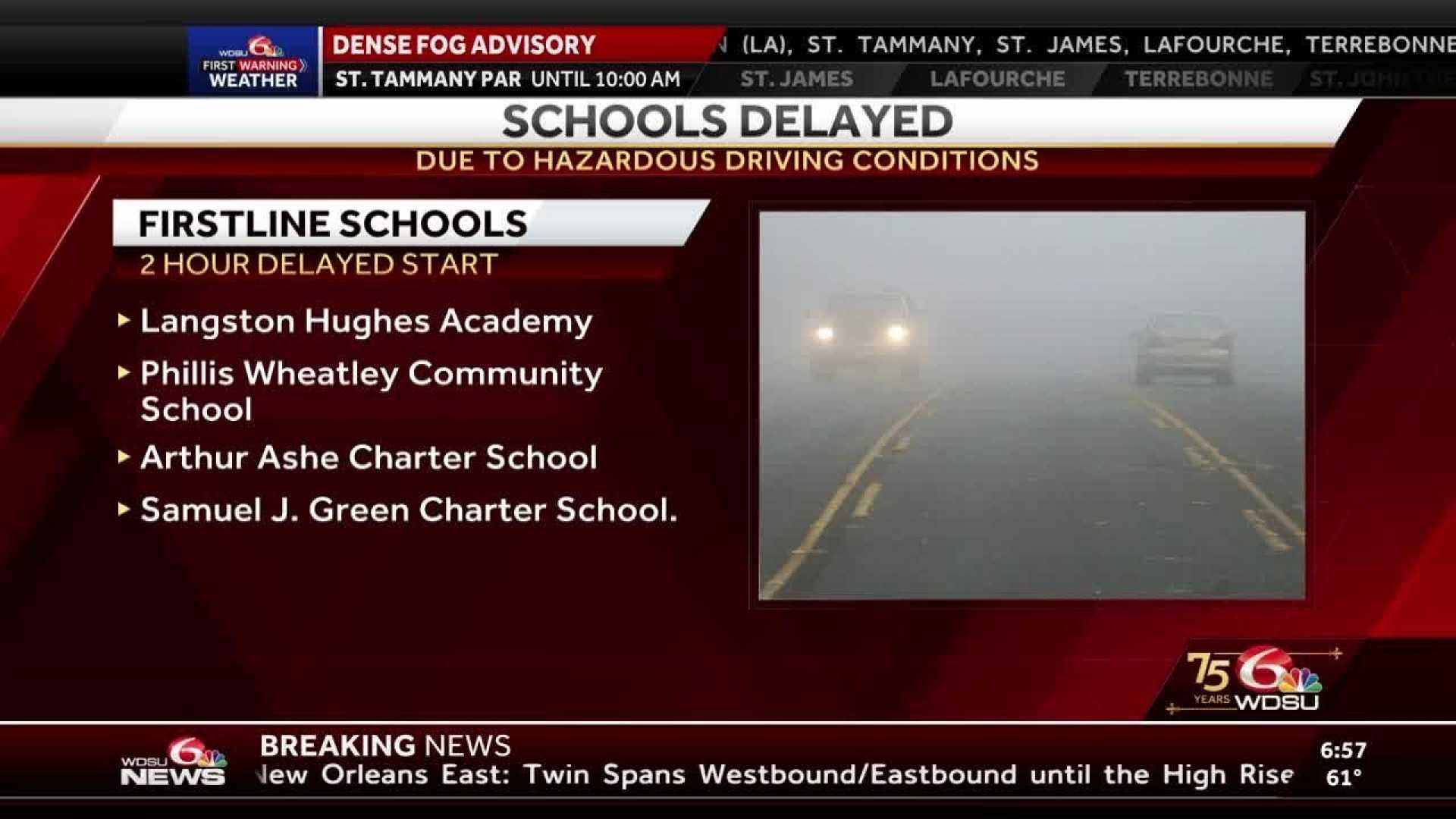 School Closings Due To Dense Fog