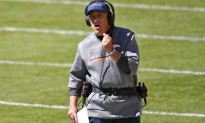 Sean Mcvay And Vic Fangio On The Sidelines During A Football Game