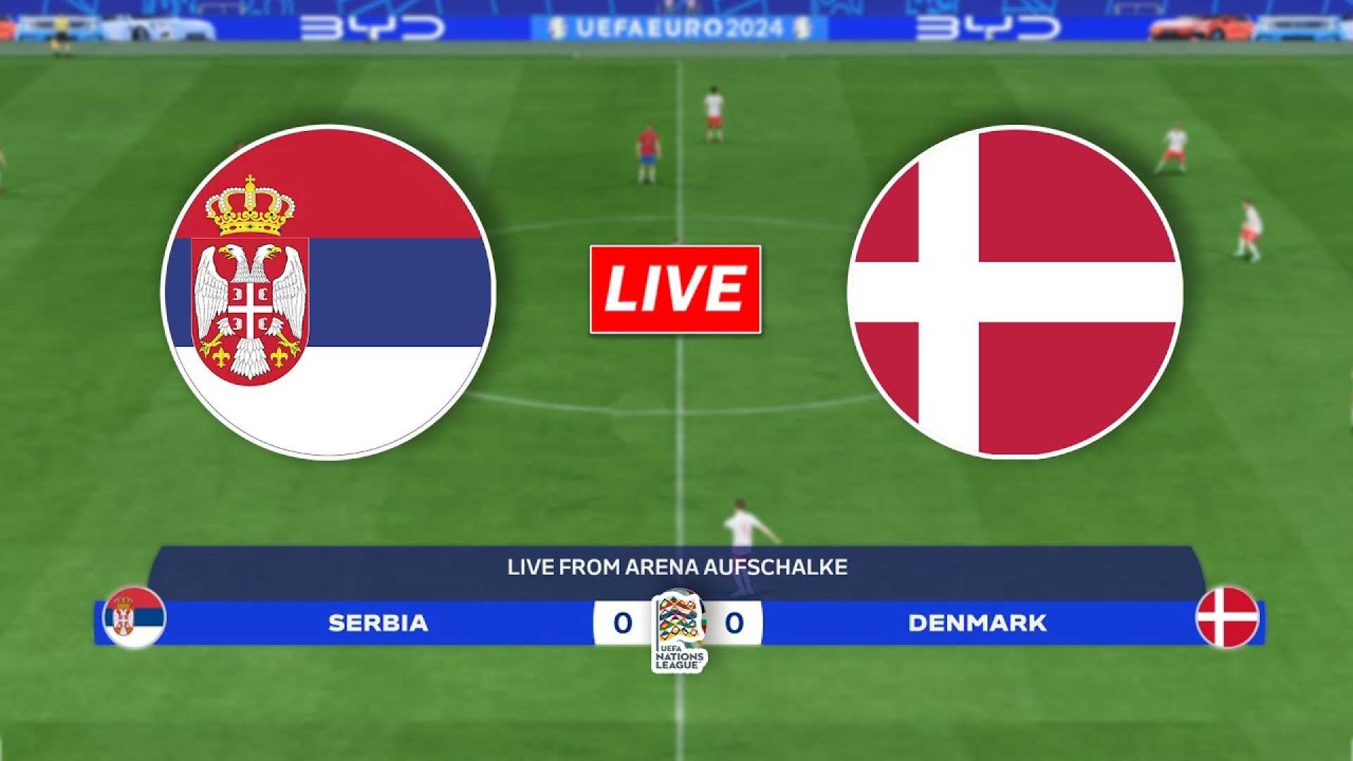 Serbia Vs Denmark Uefa Nations League Match