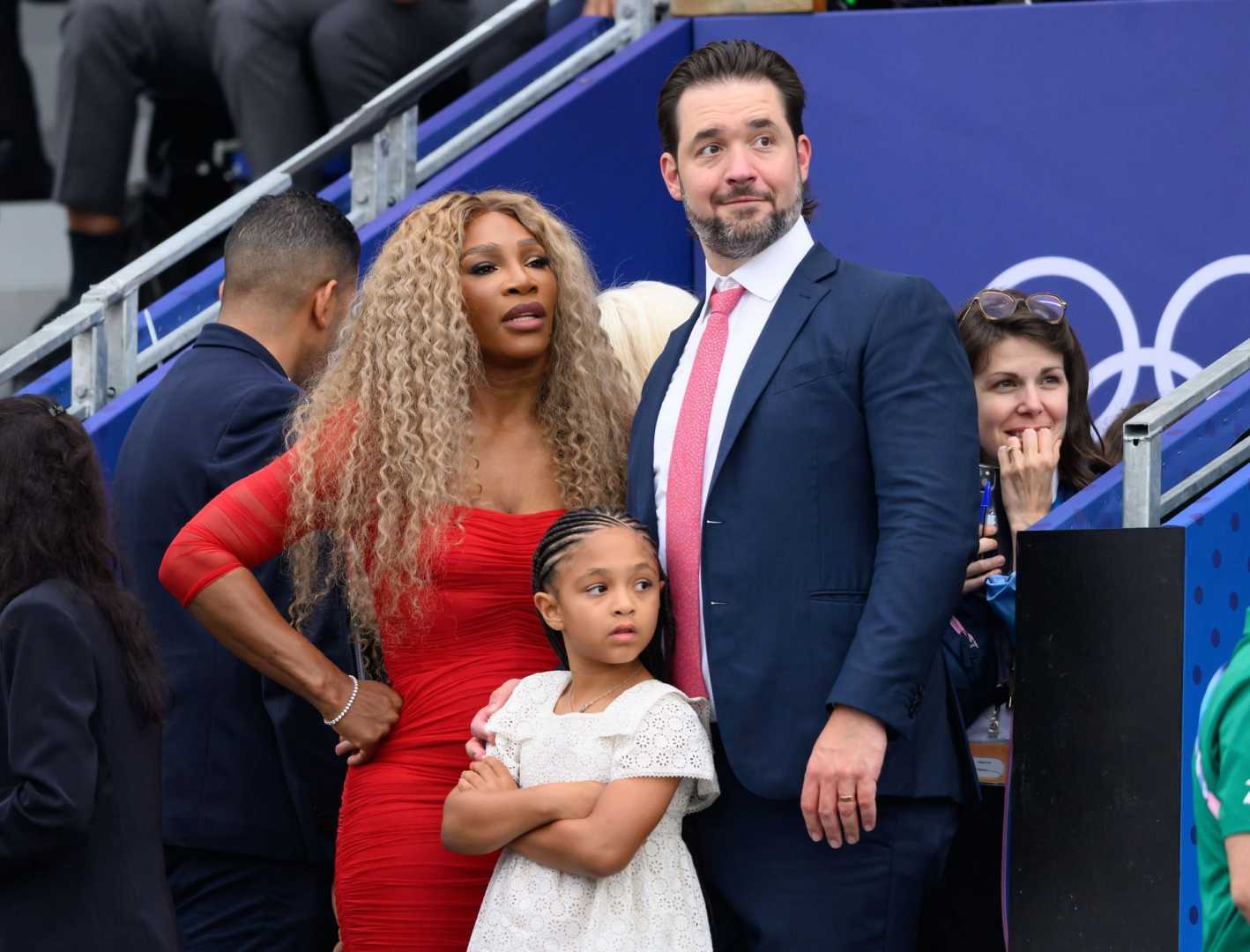 Serena Williams With Coco Gauff And Alexis Ohanian With Olympia Playing Golf