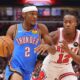 Shai Gilgeous Alexander In Action For Oklahoma City Thunder