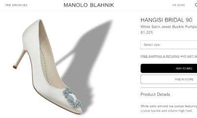 Sofía Castro Manolo Blahnik Hangisi Bridal 90 Shoes