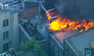 Soho Building Fire Manhattan Roof Flames