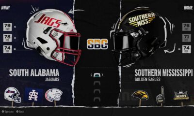 South Alabama Jaguars Vs Southern Miss Golden Eagles Football Game