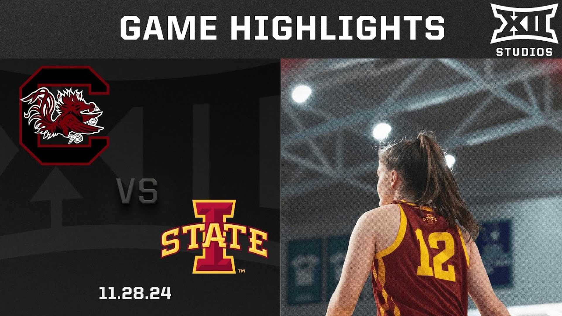 South Carolina Vs Iowa State Women's Basketball Game Highlights