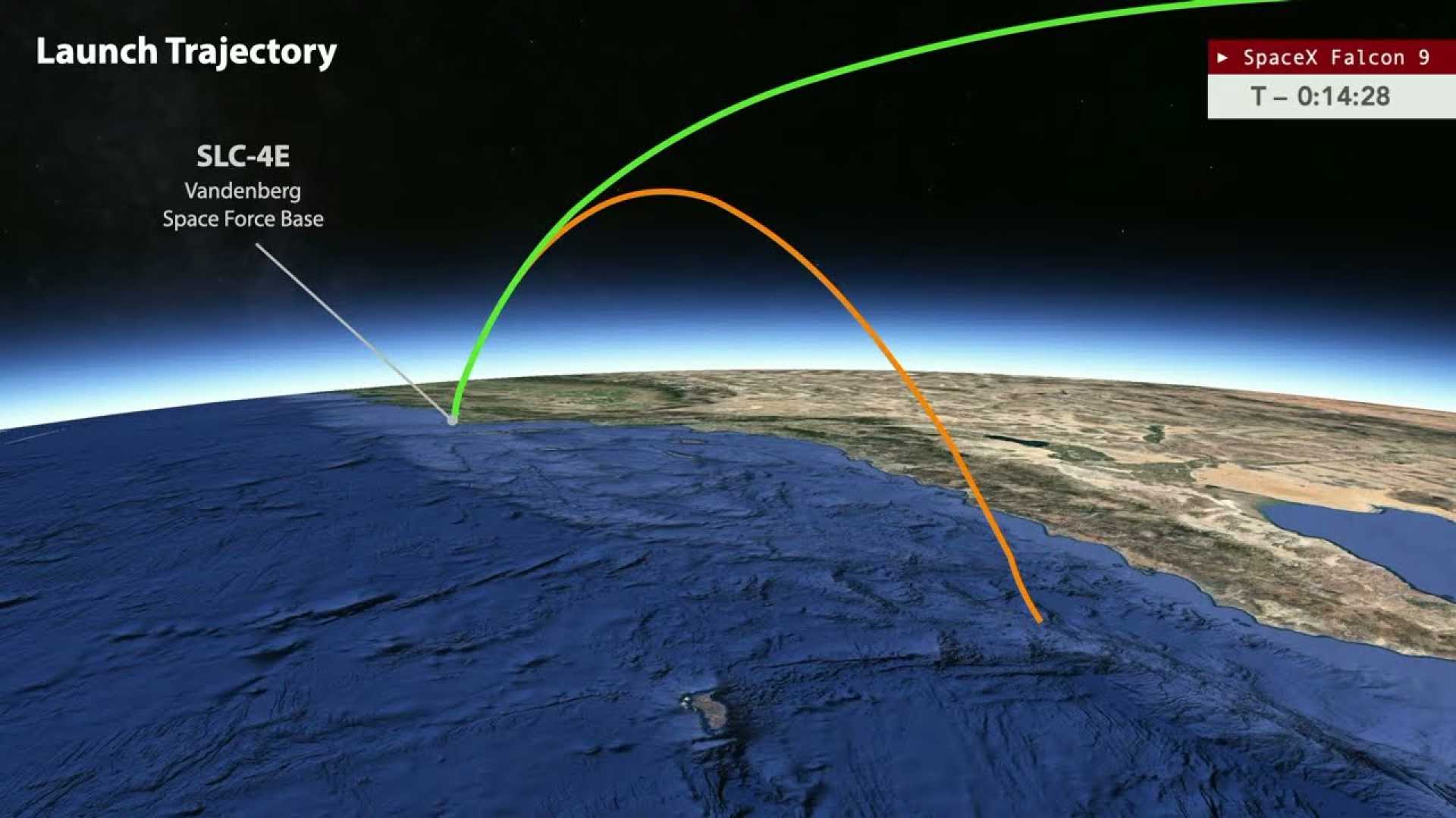 Spacex Falcon 9 Launch From Vandenberg Space Force Base