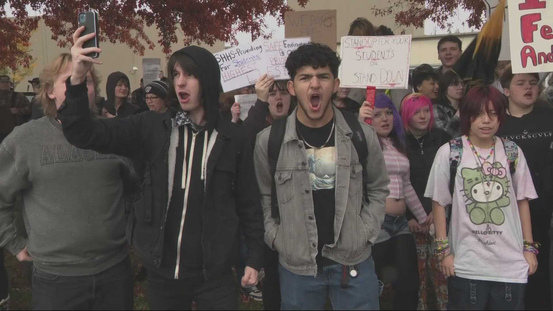 St. Helens High School Student Protests Sex Abuse Scandal