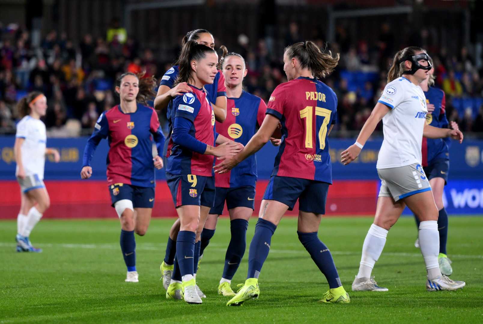 St. Pölten Vs Barcelona Women's Football Match