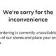 Starbucks App Down Error Message