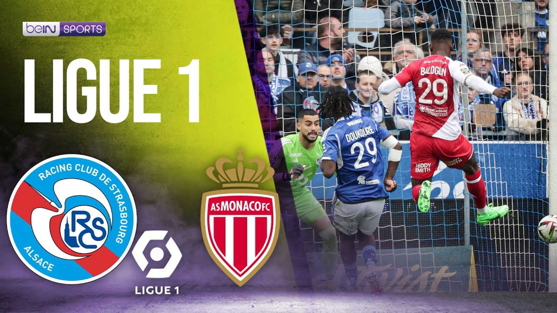 Strasbourg Vs Monaco Ligue 1 Match Highlights