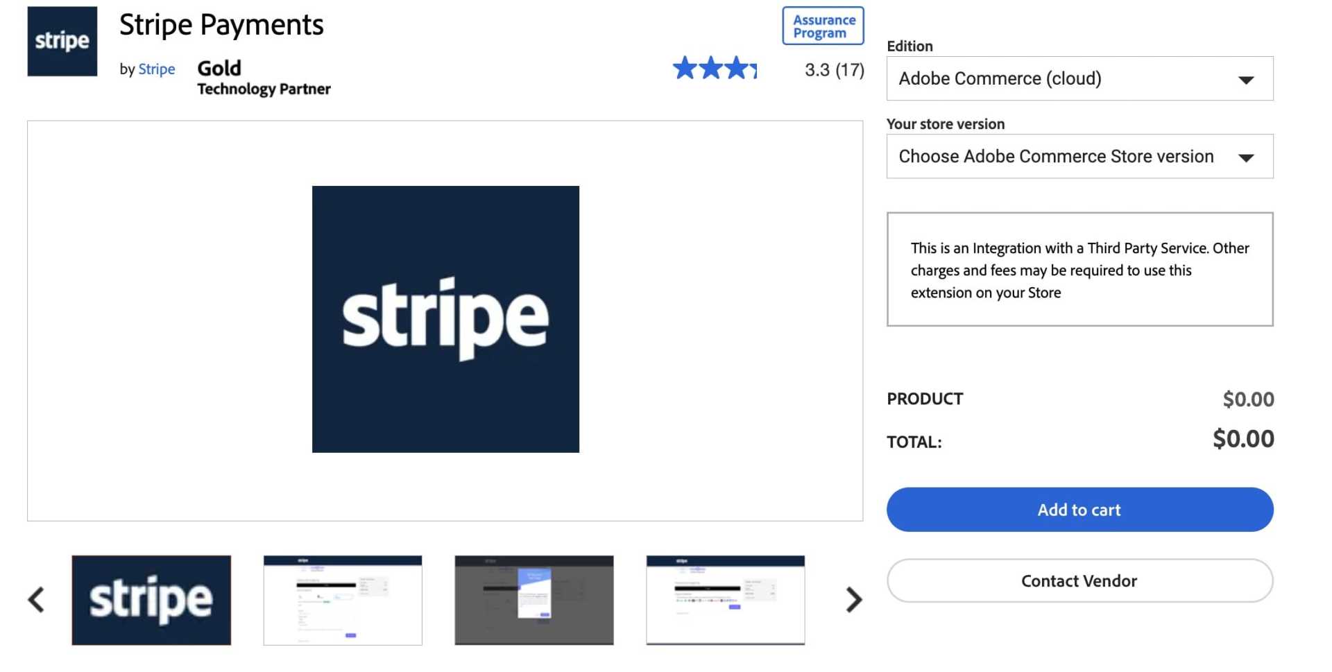 Stripe Adobe Commerce Connector