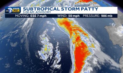 Subtropical Storm Patty Northern Atlantic