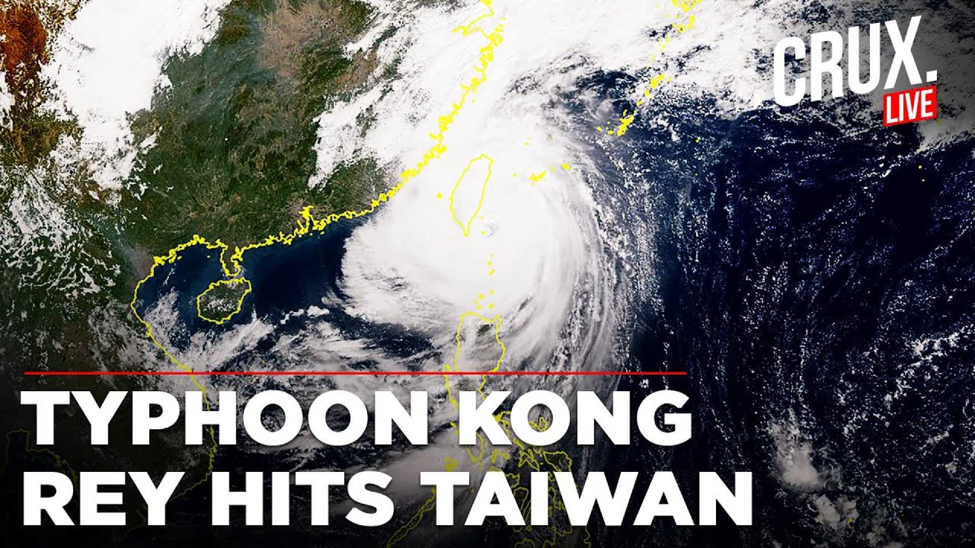 Super Typhoon Kong Rey Landfall Taiwan