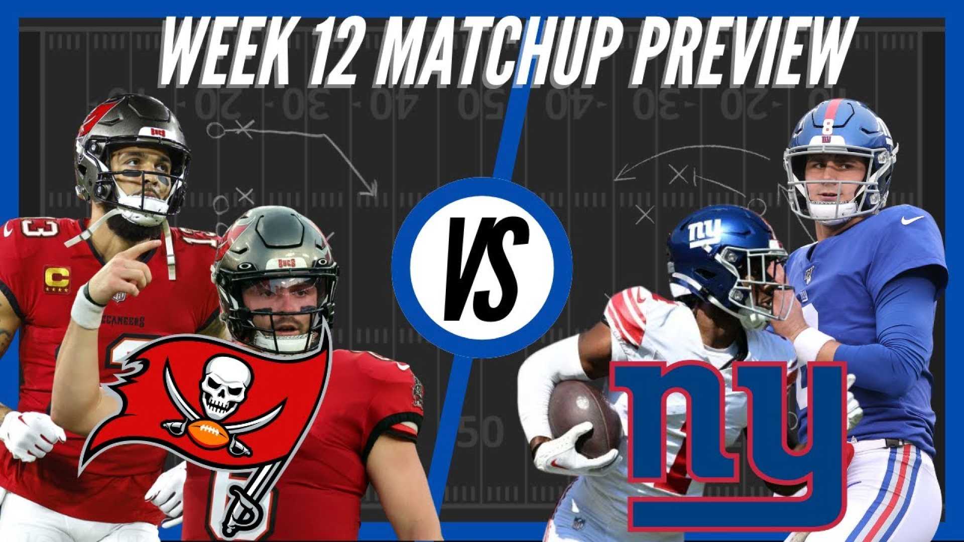 Tampa Bay Buccaneers Vs New York Giants Week 12