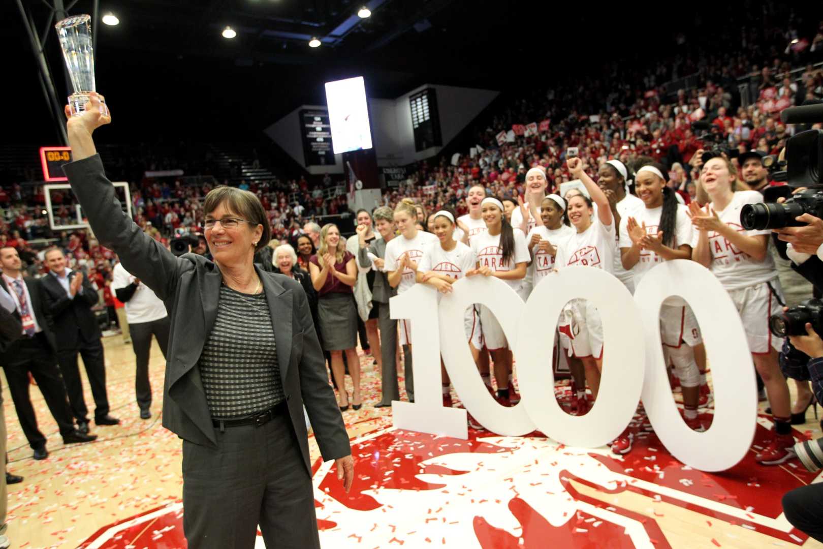 Tara Vanderveer Court Dedication Stanford