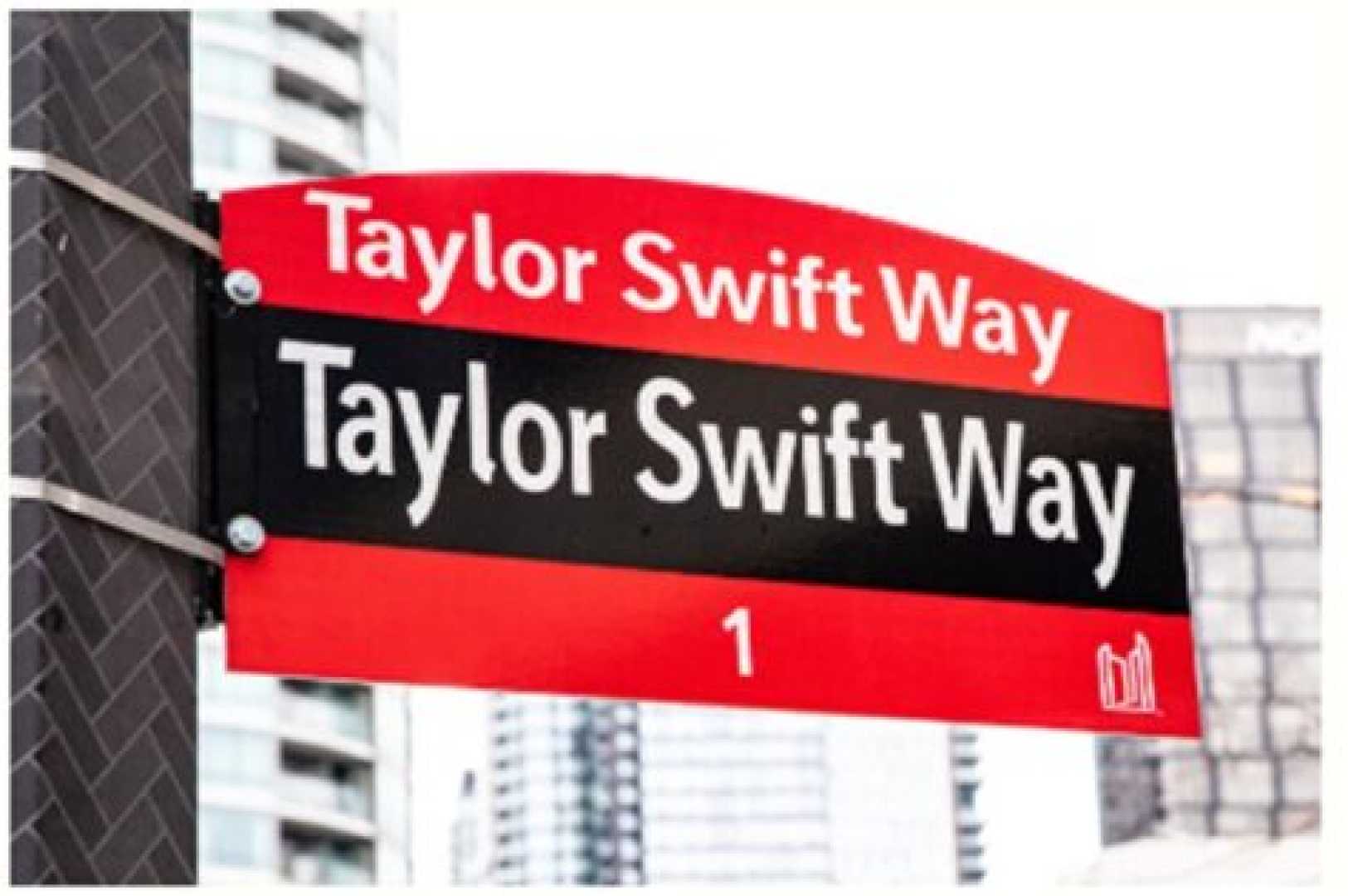 Taylor Swift Way Street Sign Toronto