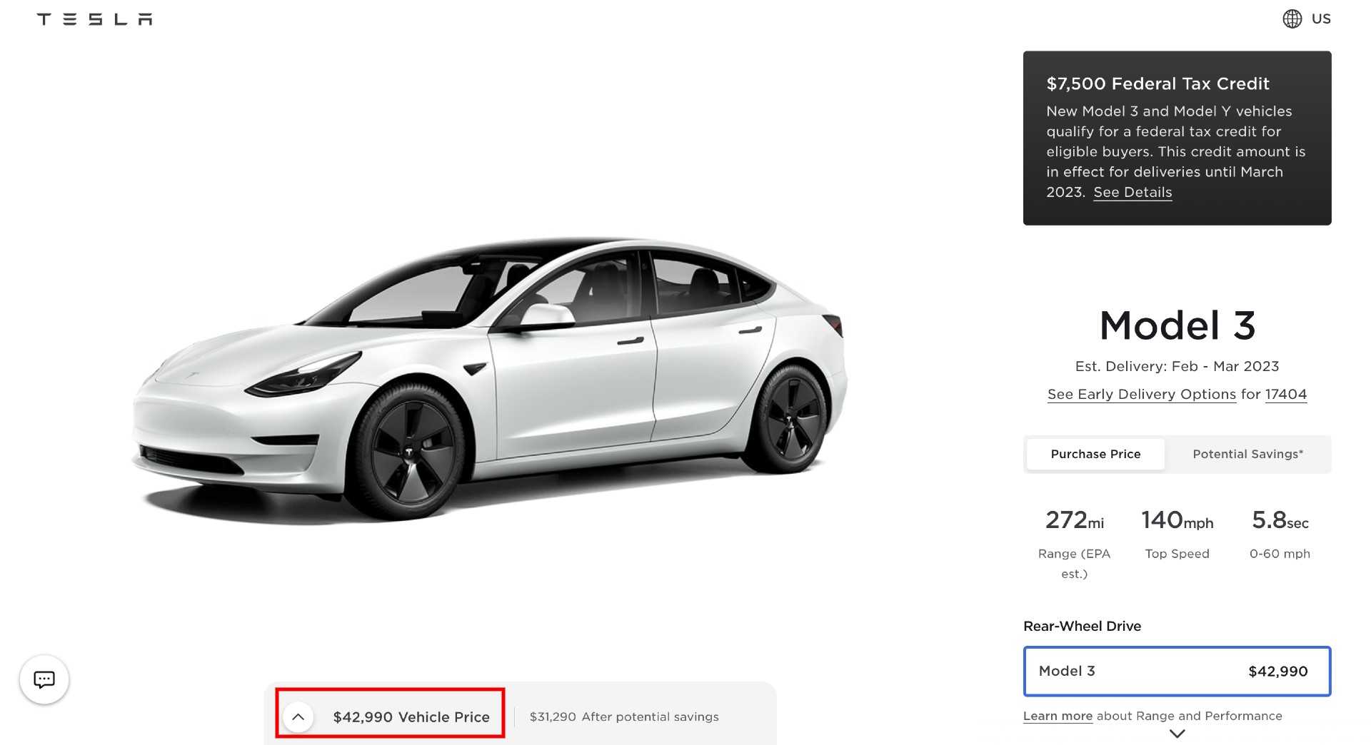 Tesla Model 3 Price Cut