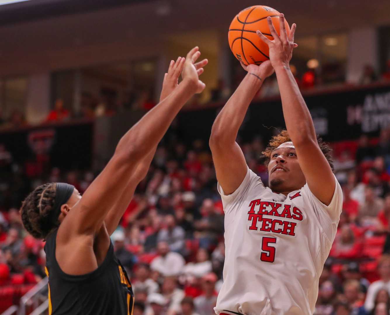 Texas Tech Basketball Team In Action