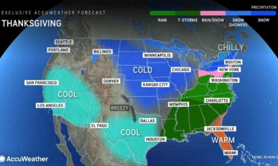 Thanksgiving Weather Forecast Snow Rain Travel Disruptions