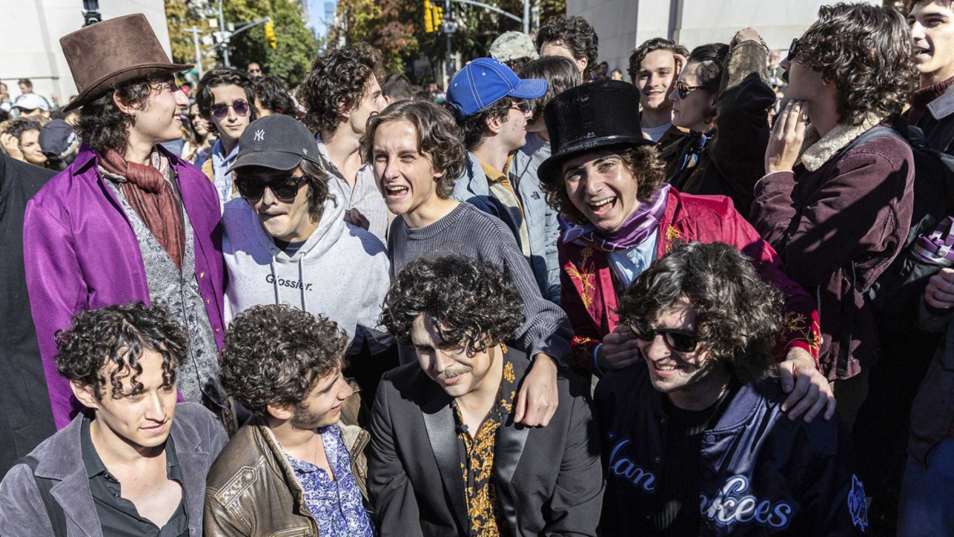 Timothée Chalamet Look Alike Contest Washington Square Park