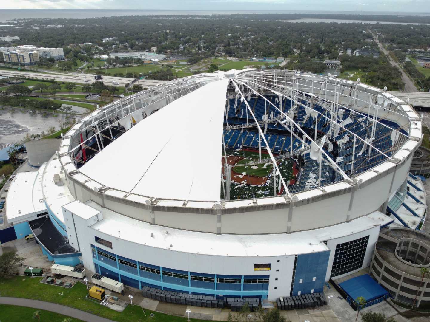 Tropicana Field Damage After Hurricane Milton