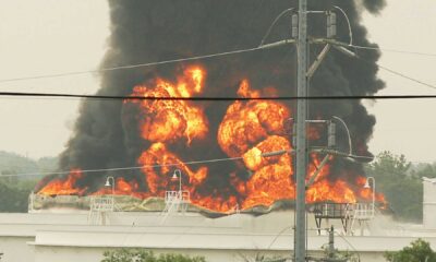 Tulsa Fire At Petroleum Tank Farm